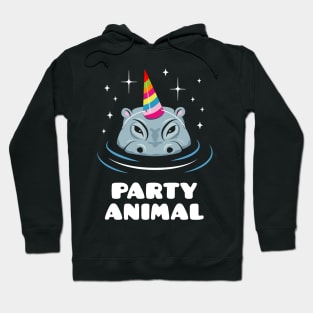 Party Animal Hippo Hoodie